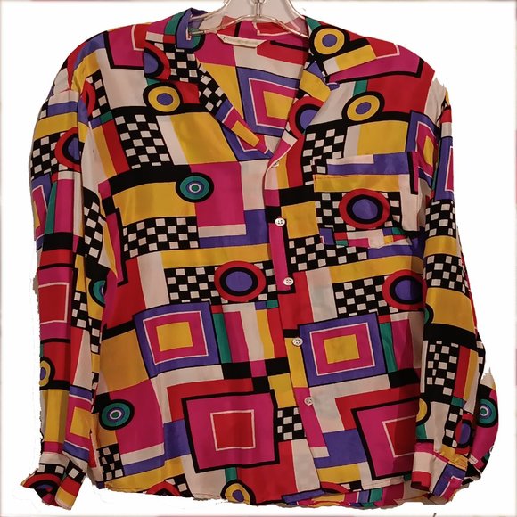 Georges Marciano Other - Mens Silk Vintage Guess by Georges Marciano Multi Color Size Medium